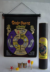 Стрип дартс настінний,магнітний, з чарками