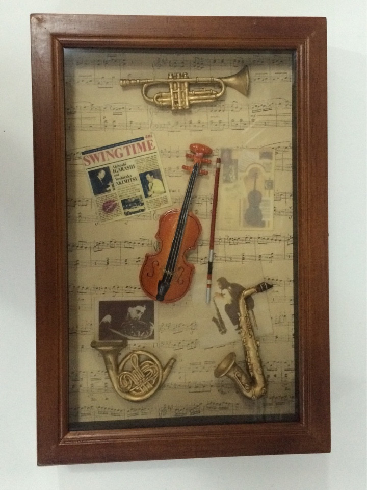 Ключница настенная, деревянная -" Музыкальные инструменты " - фото 1 - id-p515209526