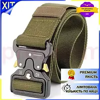 LI Тактичний ремінь Assault Lite Box Belt олива з пряжкою Кобра для військових мисливців туристів зруч LIP77/R
