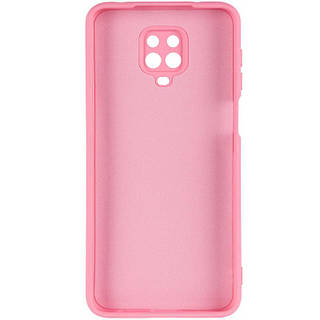 Чехол TPU GETMAN Liquid Silk Full Camera для Xiaomi Redmi Note 9s / Note 9 Pro / Note 9 Pro Max Розовый / Pink | pr-low