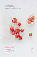 УЦЕНКА! Увлажняющая тканевая маска c экстрактом томата Innisfree My Real Squeeze Mask Tomato,20мл