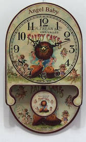 Годинник настінні кварцові з маятником в стилі " Прованс "