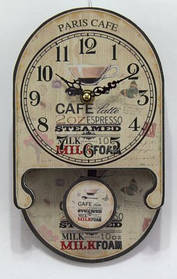 Годинник настінні кварцові з маятником в стилі " Прованс "