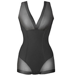 Коригувальне стягувальне боді, комбідрес чорний, фото 3