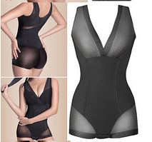 Коригувальне стягувальне боді, комбідрес чорний