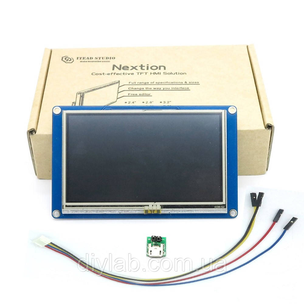Nextion NX4827T043 - 4.3" сенсорний HMI TFT LCD дисплей