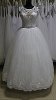Свадебное платье "Св-пл-Л-17-10" (белое; айвори)