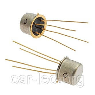 2П302А (Au) кремнієві планарні польові з затвором на основі p-n переходу і каналом n-типу, фото 1