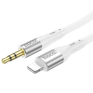 Аудио кабель Hoco UPA22 iP silicone digital audio conversion cable White