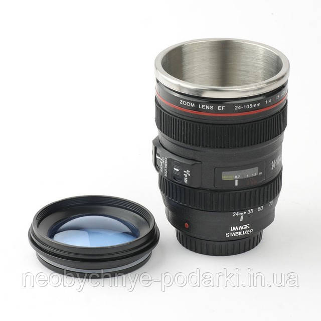 Чашка-об'єктив або кухоль-об'єктив Canon EF 24-105 з лінзою