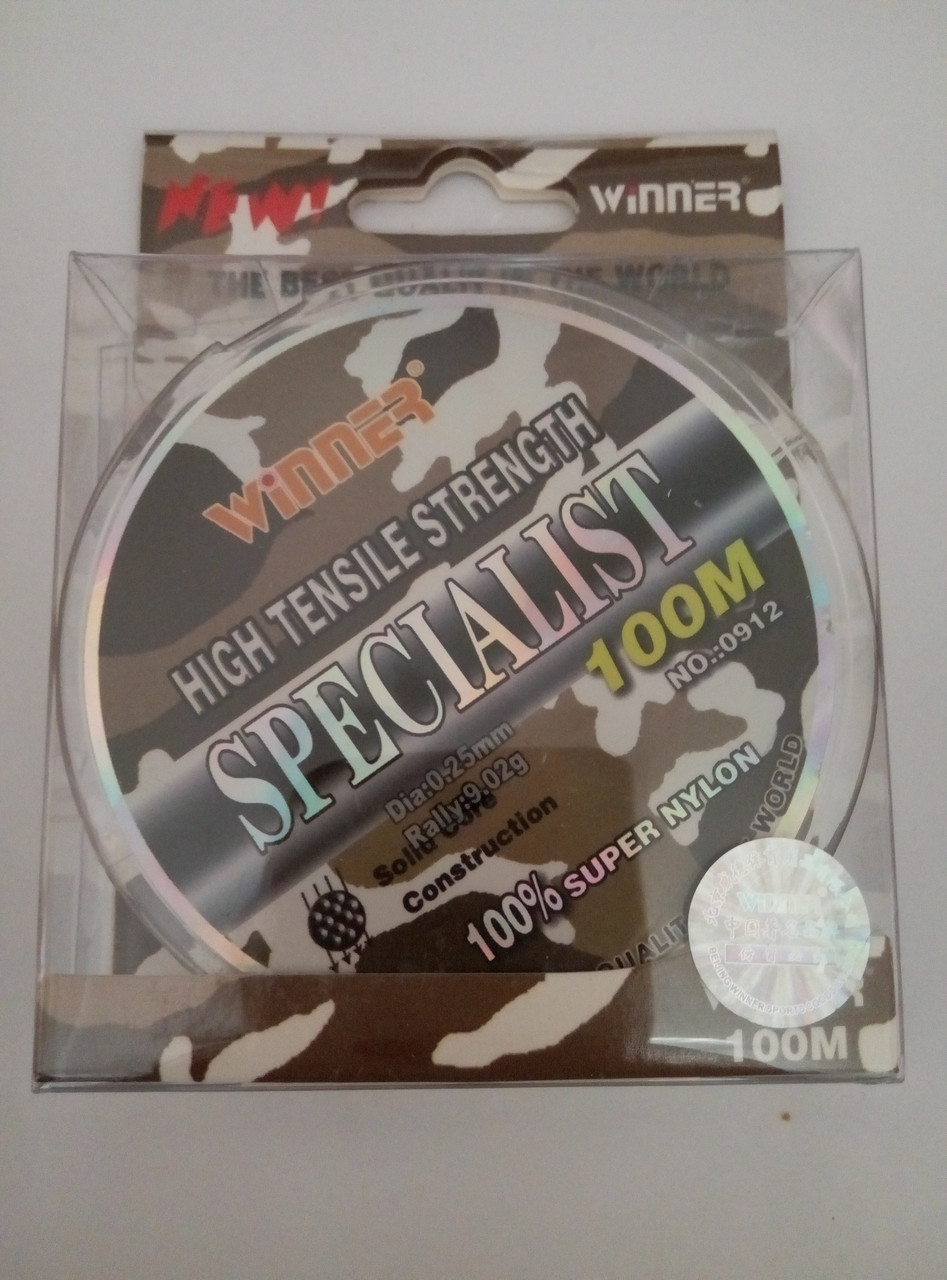 Монофильная леска WINNER SPECIALIST 100m