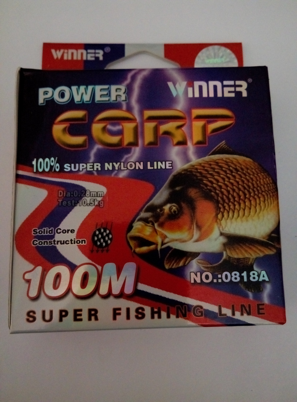 Леска POWER Carp Winner-100m/0.28mm 10.5кг