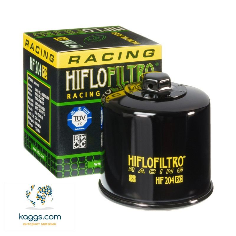 Оливний фільтр Hiflo HF204RC для Honda, Arctic Cat, Kawasaki, Mercury/Mariner, MV Agusta, Suzuki, Yamaha.