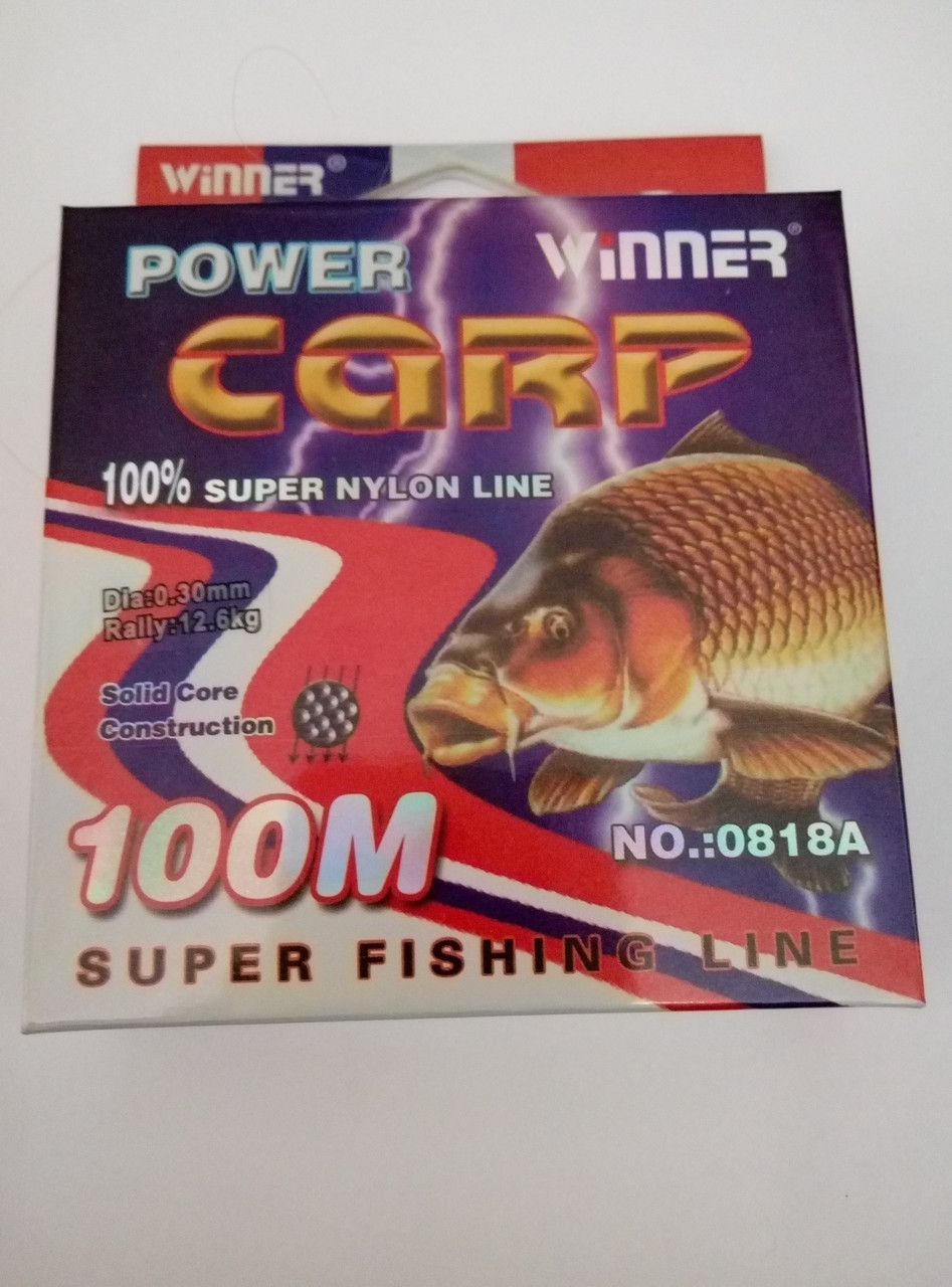 Леска POWER Carp Winner-100m/0.30mm 12.6кг