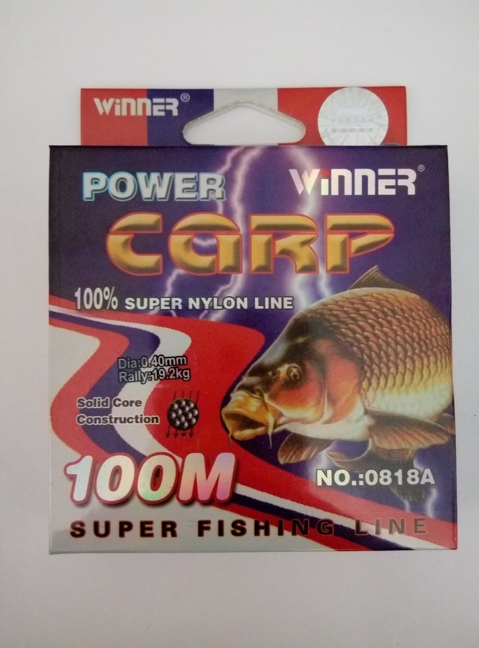 Леска POWER Carp Winner-100m/0.40mm 19.2кг