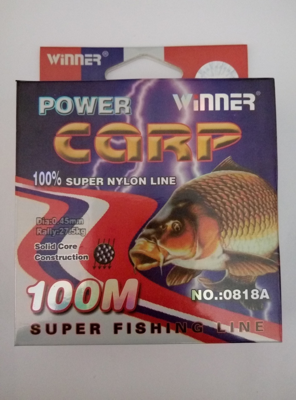 Леска POWER Carp Winner-100m/0.45mm 27.5кг