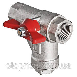 Кран кульовий із вбудованим прямим фільтром Valtec 1/2, фото 1