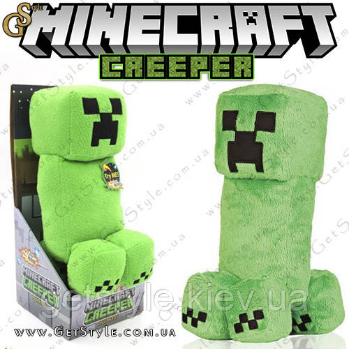 Плюшевий Кріпер Minecraft - "Creeper Box" - 38 див. + оригінальна упаковка