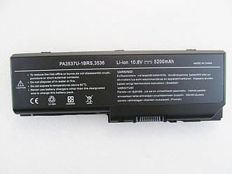 Батарея для ноутбука Toshiba PA3536U, 5200mAh, 6cell, 10.8V, Li-ion, чорна,