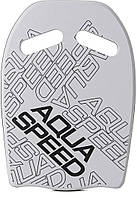 Доска для плавания Aqua Speed WAVE KICKBOARD 3981 серый Уни 43x28x3,6cм