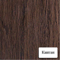 Двері міжкімнатні Дзеркало 3 ПВХ КР каштан, фото 3