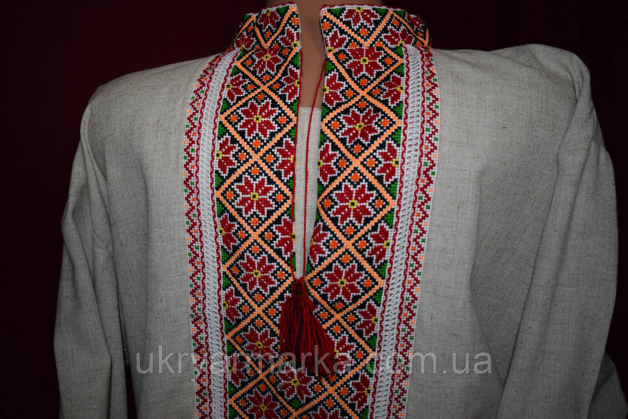 Чоловіча вишивана сорочка "Квітучий сад"