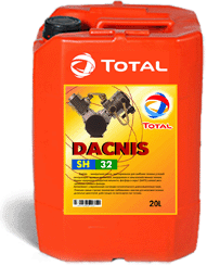 Синтетическое компрессорное масло на основе полиальфаолефинов (ПАО) Total DACNIS SH 32 канистра 20л