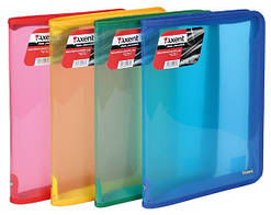 Папка на блискавці А4, об'ємна, асорті. AXENT