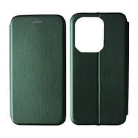 Чохол-книжка Level for Xiaomi Redmi Note 14 4G Global version (163,3mm) Midnight Green
