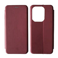 Чохол-книжка Level for Xiaomi Redmi Note 14 4G Global version (163,3mm) Marsala