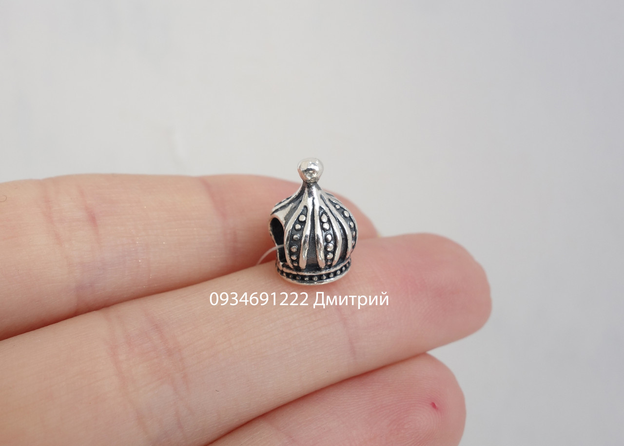 Срібна Корона намистинка, фото 1