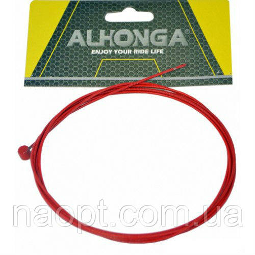 Трос перемикання ALHONGA нерж+тефлон червоний, 180см