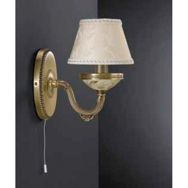 Бра RECCAGNI ANGELO A 6425/1 бронза/скло/тканина