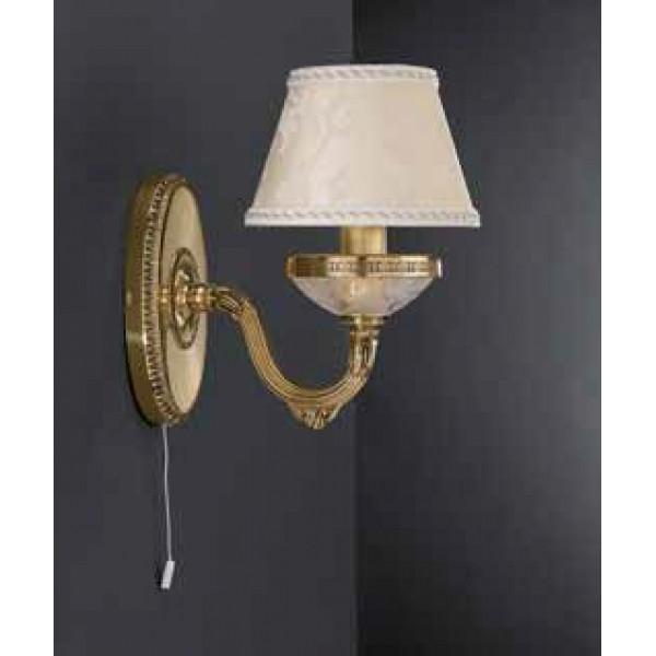 Бра RECCAGNI ANGELO A 6505/1 золото/скло/тканина