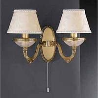 Бра RECCAGNI ANGELO A 6505/2 золото/скло/тканина