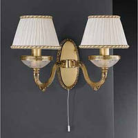 Бра RECCAGNI ANGELO A 6502/2 золото/скло/тканина