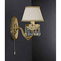 Бра RECCAGNI ANGELO A 6520/1 золото/скло/тканина/кришталь