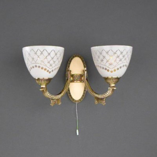 Бра RECCAGNI ANGELO A 7052/2 br.arte/ bianco impero