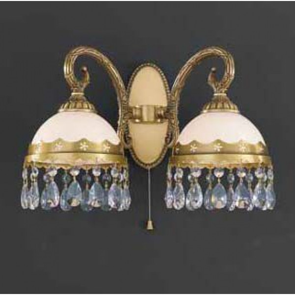 Бра RECCAGNI ANGELO A 7951/2 br.arte/crema classico/trasp.