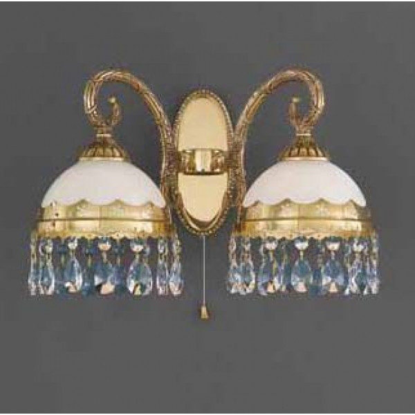 Бра RECCAGNI ANGELO A 7961/2 oro fr./ bianco/trasp.