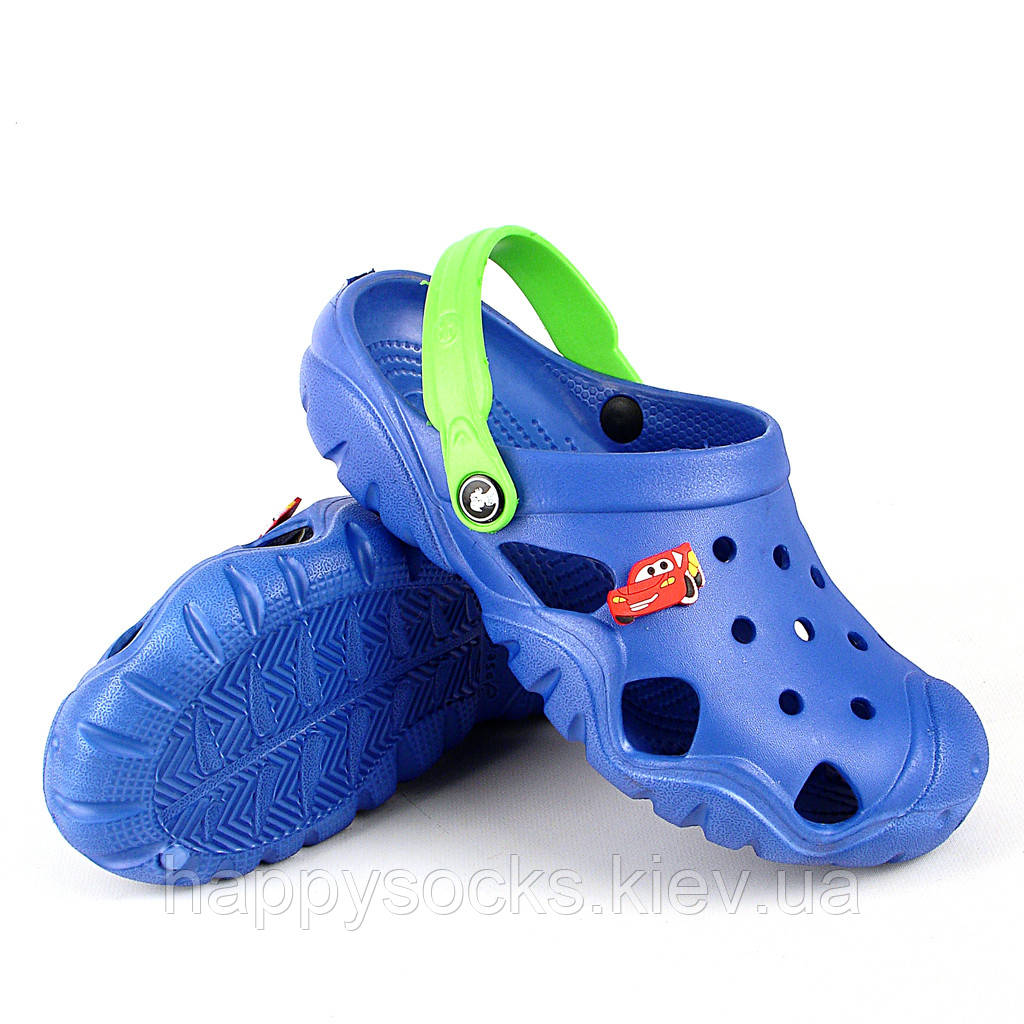 Дитяча пляжне взуття з ева синього кольору