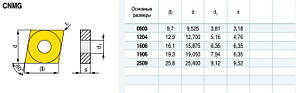 CNMG120404 ADF YB9320 ZCC.CT (нерж.сталь) Твердосплавна пластина для токарного різця, фото 4