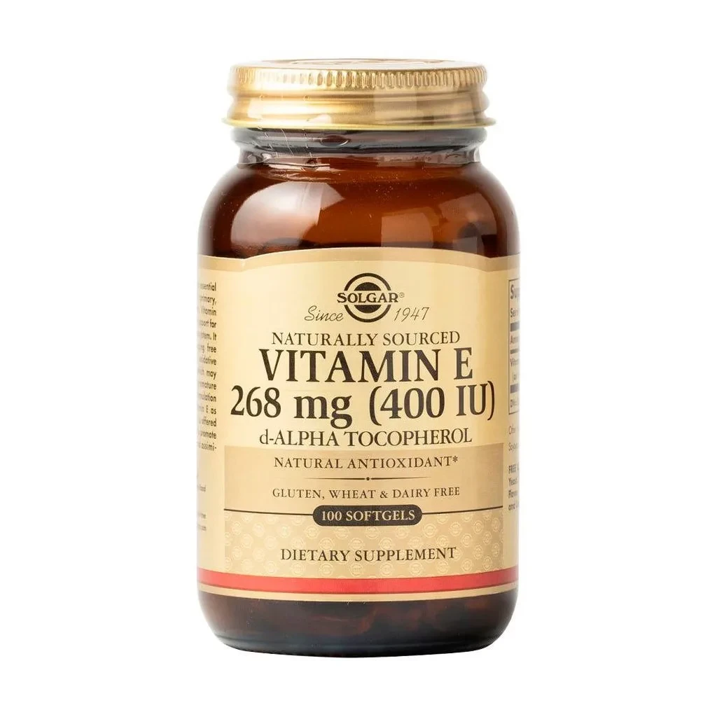 Bітaмін E Solgar Vitamin E 268 мг, 100 капсул, фото 1