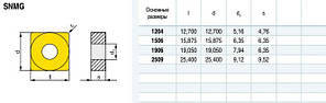SNMG120408 LF6018 (сталь, нерж.сталь) Твердосплавна пластина для токарного різця, фото 5