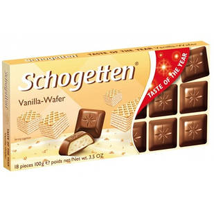 Шоколад Schogetten Vanilla-Wafer (Шогеттен), 100 гр