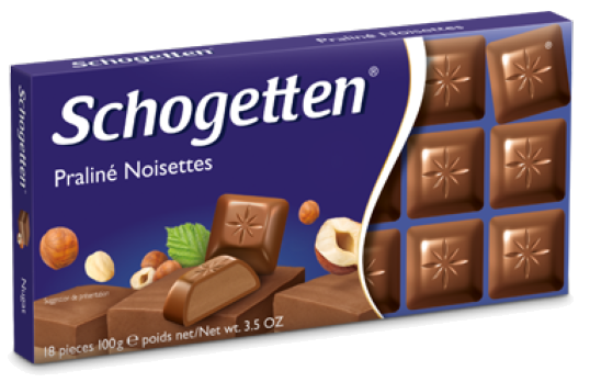 Шоколад Schogetten Praline Noisettes (Шогетний), 100 г