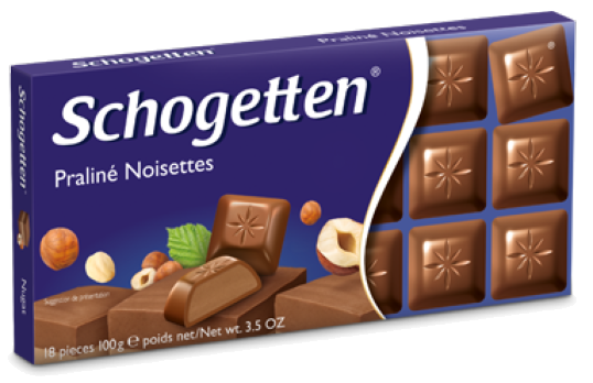 Шоколад Schogetten Praline Noisettes (Шогеттен), 100 гр - фото 1 - id-p515770482