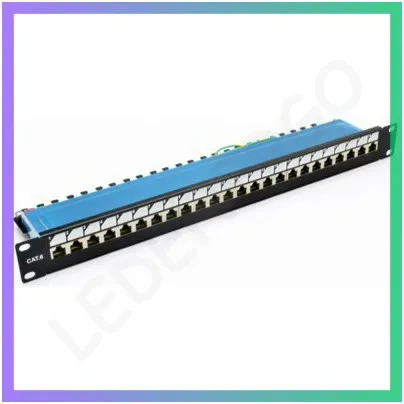 Патч-панель CMS 19" 24xRJ-45 FTP Cat. 6 двостороння для мережевого підключення, фото 1