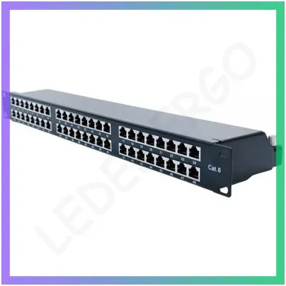 Патч-панель CMS 19" 1U STP 48xRJ-45 Cat.6 для мережевого обладнання комутатор мережевий, фото 1