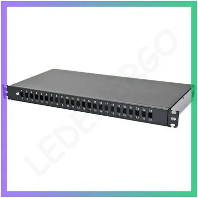 Патч-панель CMS 19" 24xSC Simplex LC Duplex 1U пуста для монтажу в мережах, фото 1